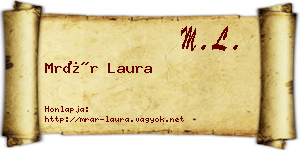 Mrár Laura névjegykártya